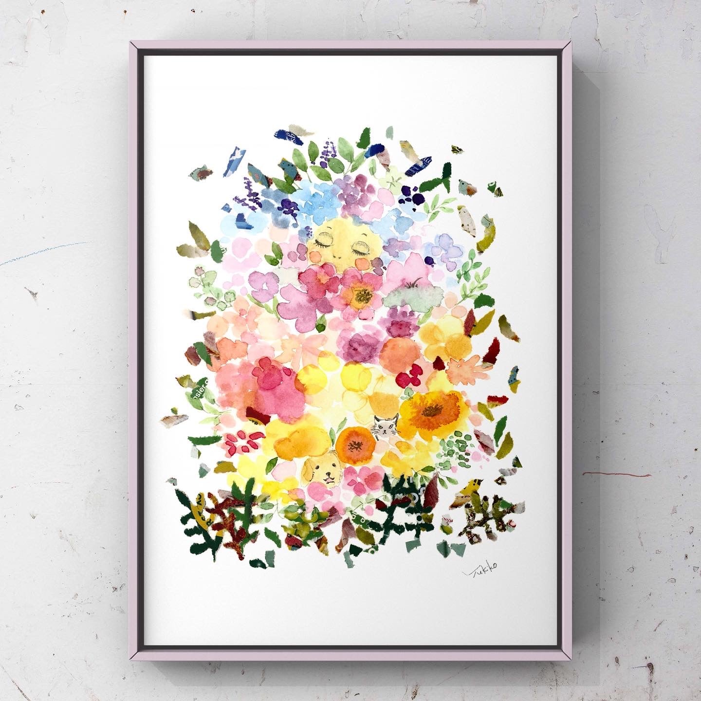 Hide and seek Art print