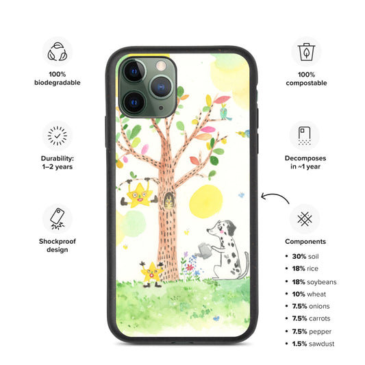 Biodegradable phone case 'Beautiful world'