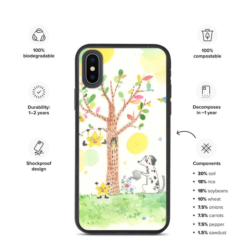 Biodegradable phone case 'Beautiful world'