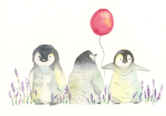 Penguins Art print