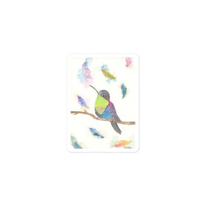 Open image in slideshow, Hummingbird 羽　Sticker
